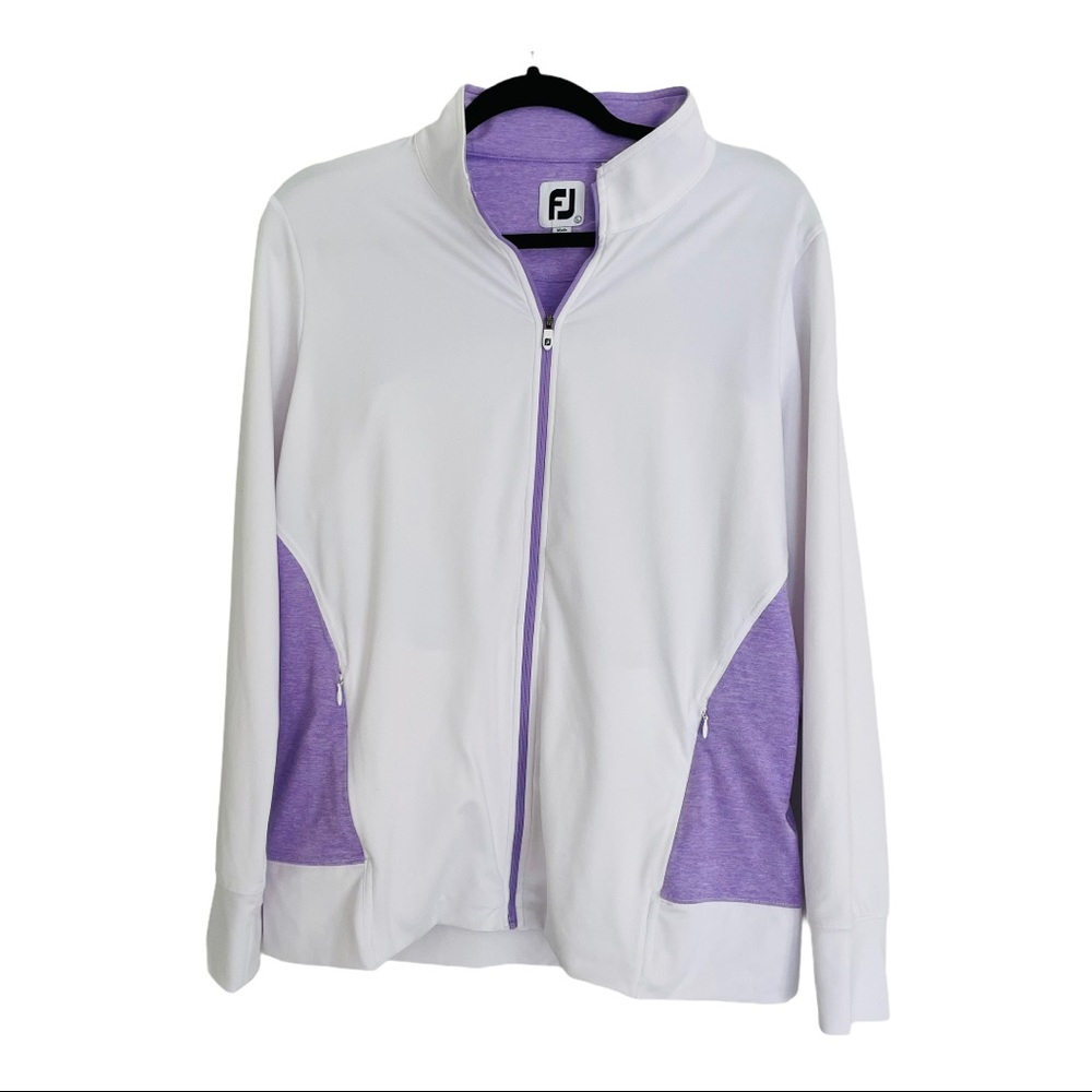 Footjoy zip up sweater color block athletic